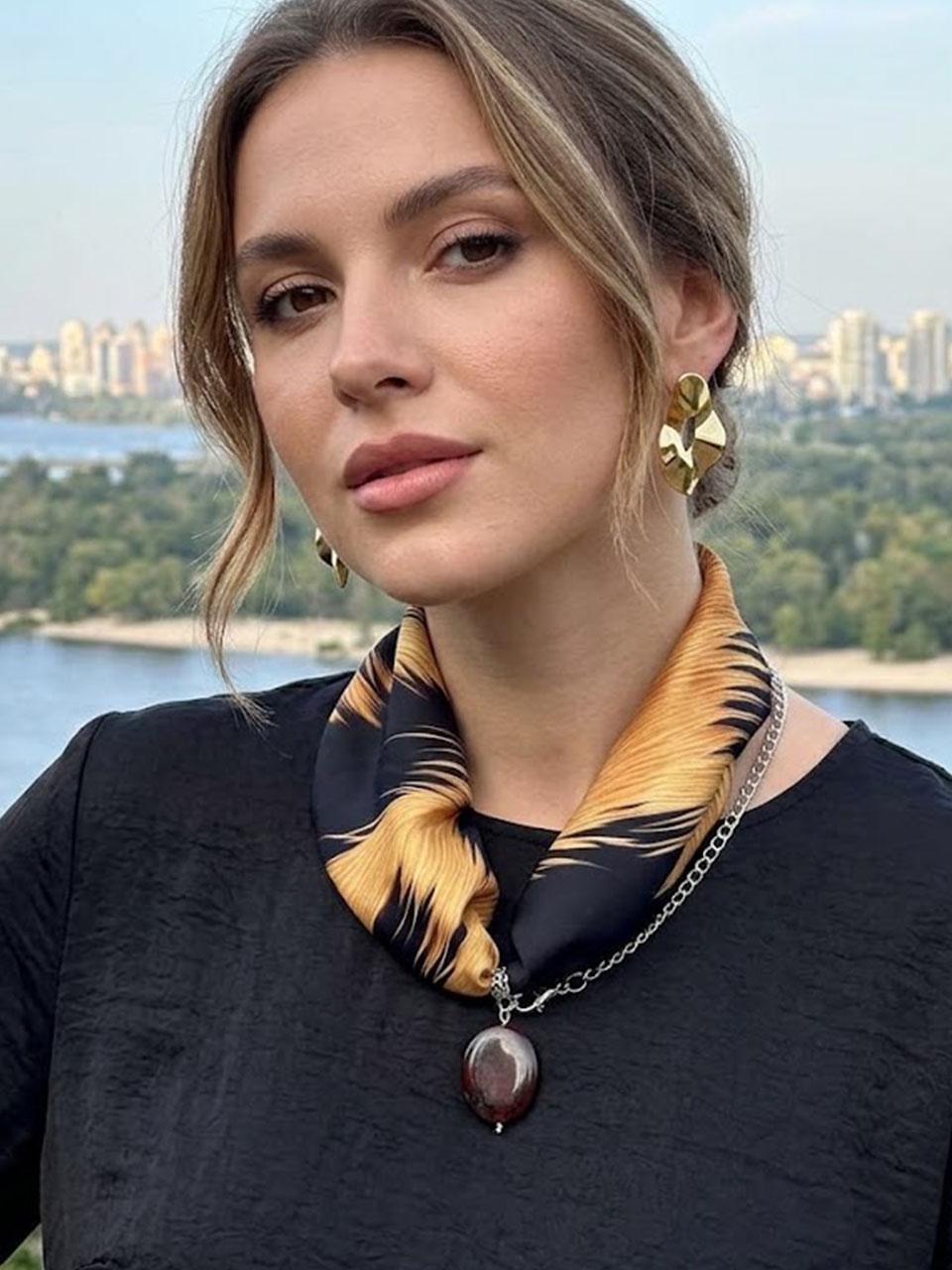 Кольє- хустка My Scarf Леопард (36917013)