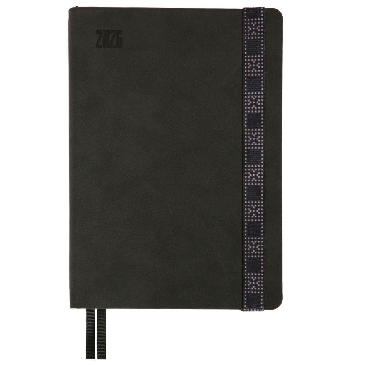 Дневник датированный 2026 Leo Planner Voyage A5 368 стр. Графитный (252695)