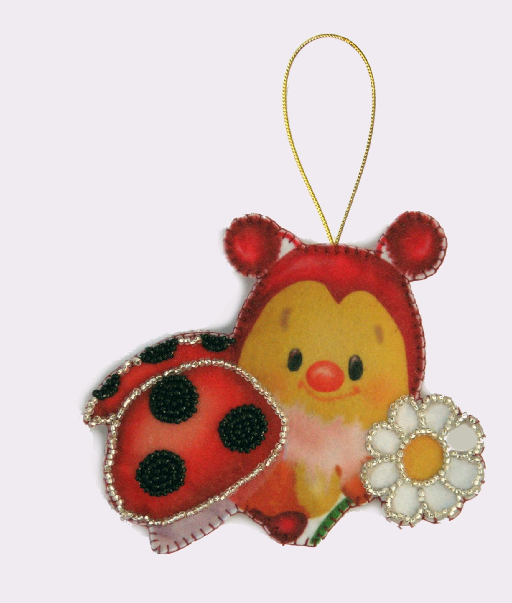 Набір для вишивання бісером BUTTERFLY F028 Божа корівка 10х12 см (F028) Набір для вишивання бісером BUTTERFLY F028 Божа корівка 10х12 см (F028)