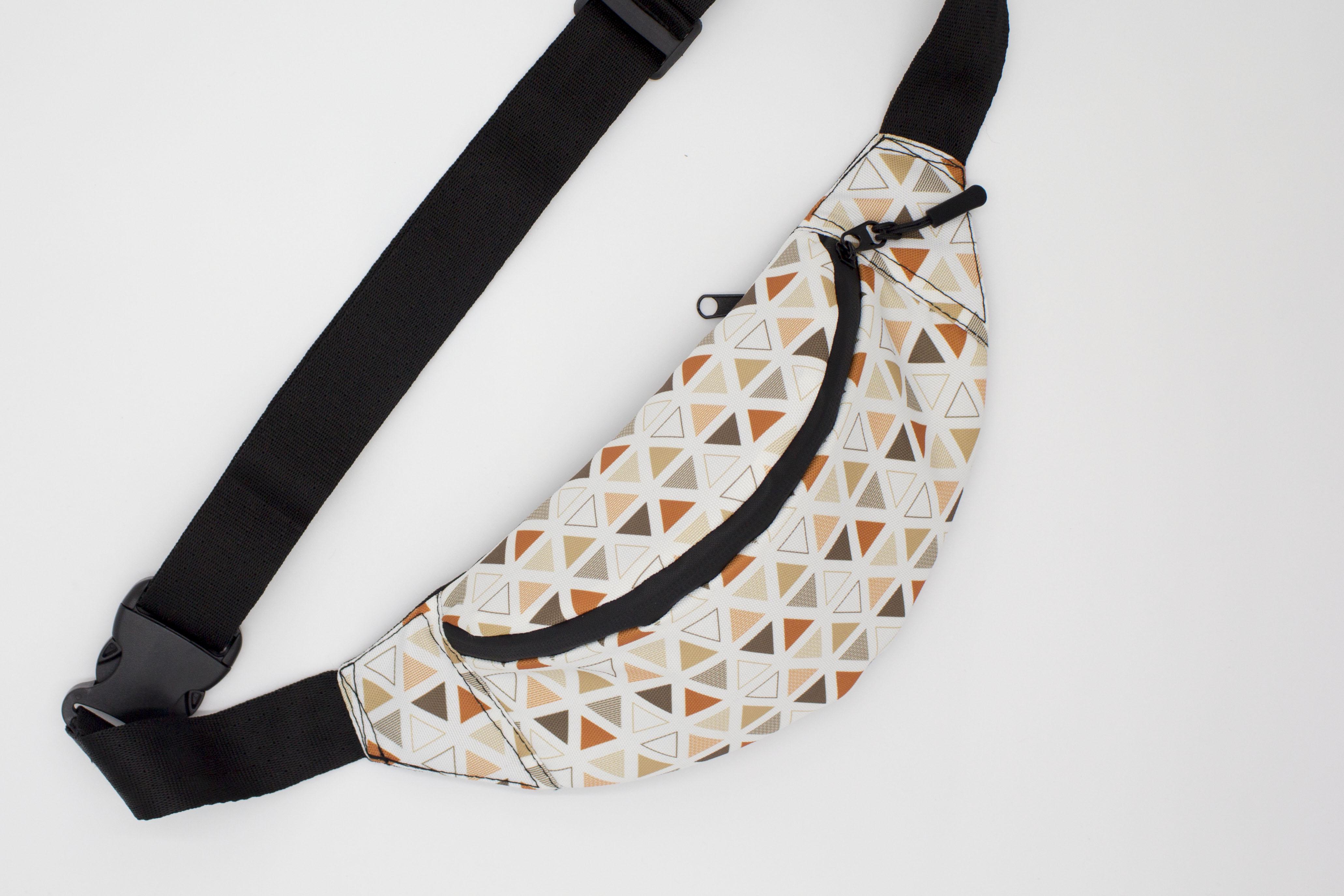 Сумка бананка Трикутники (BG-001) - фото 8 Сумка бананка Трикутники (BG-001) - фото 8