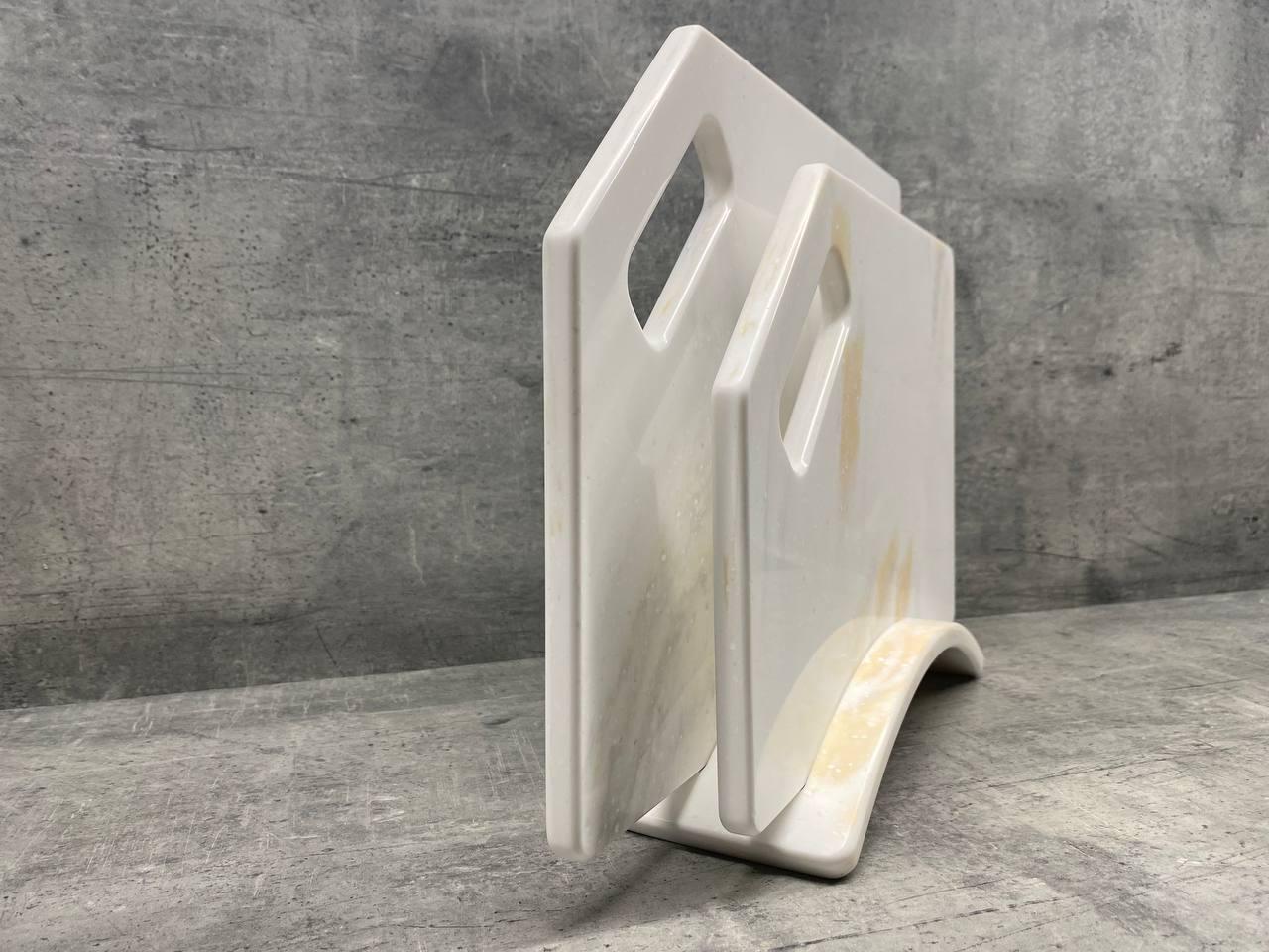 Набір дошок кухонних Celadon зі штучного акрилового каменю на підставці 2 шт. (191) - фото 2 Набір дошок кухонних Celadon зі штучного акрилового каменю на підставці 2 шт. (191) - фото 2