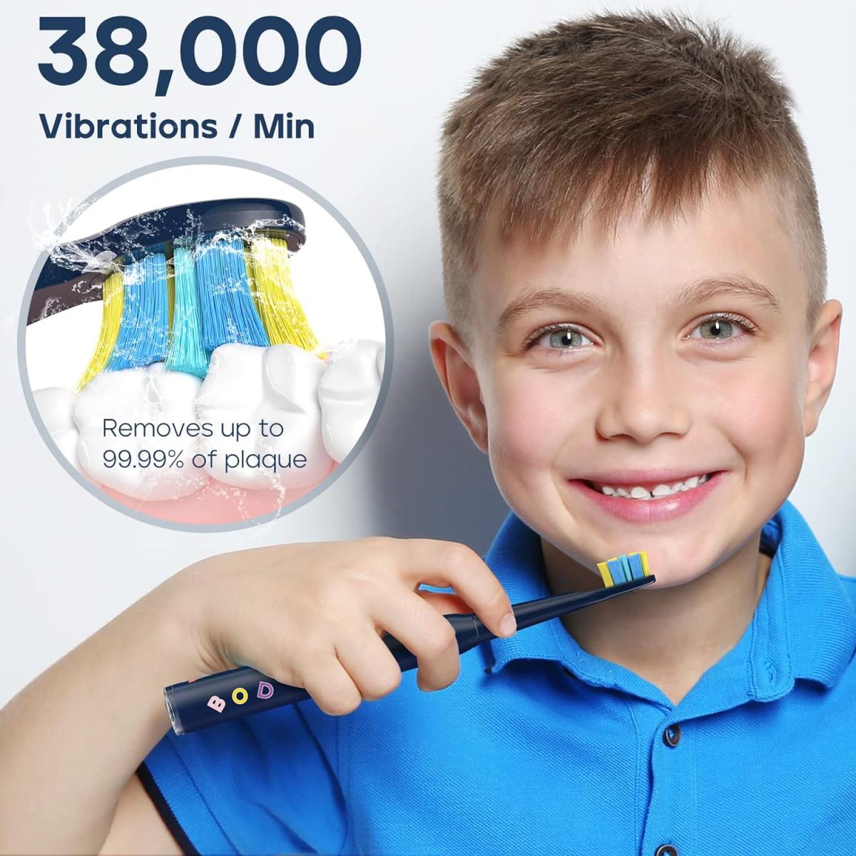 Звукова зубна щітка дитяча Seago SG2303 на акумуляторі Синій (2954) - фото 8