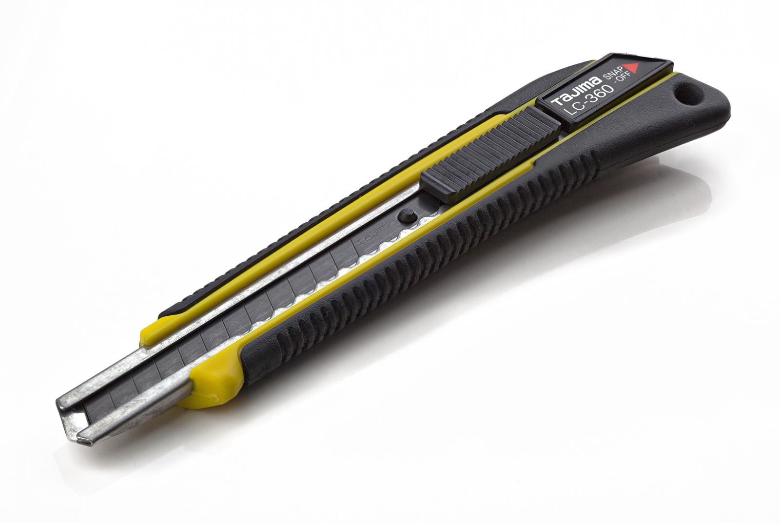 Нож строительный сегментный Tajima LC360B 9 мм автоматический фиксатор GRI 360 (1101-0235)
