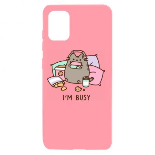 Чехол для Samsung A31 Pusheen I'm Busy