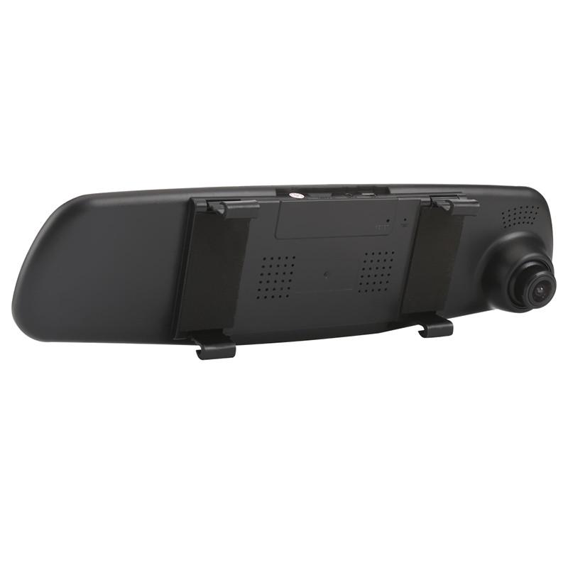 Дзеркало відеореєстратор 4.3" Lesko Car H433 version 1 Vehicle Black Box dvr з камерою заднього огляду для авто - фото 2