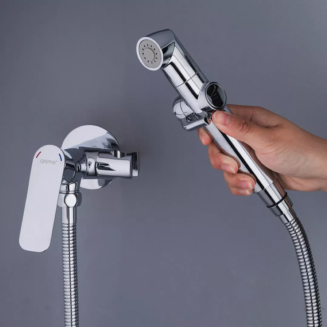 Гигиенический душ скрытого монтажа Gappo G7248-1 Хром (G7248-1) - фото 3 Гигиенический душ скрытого монтажа Gappo G7248-1 Хром (G7248-1) - фото 3