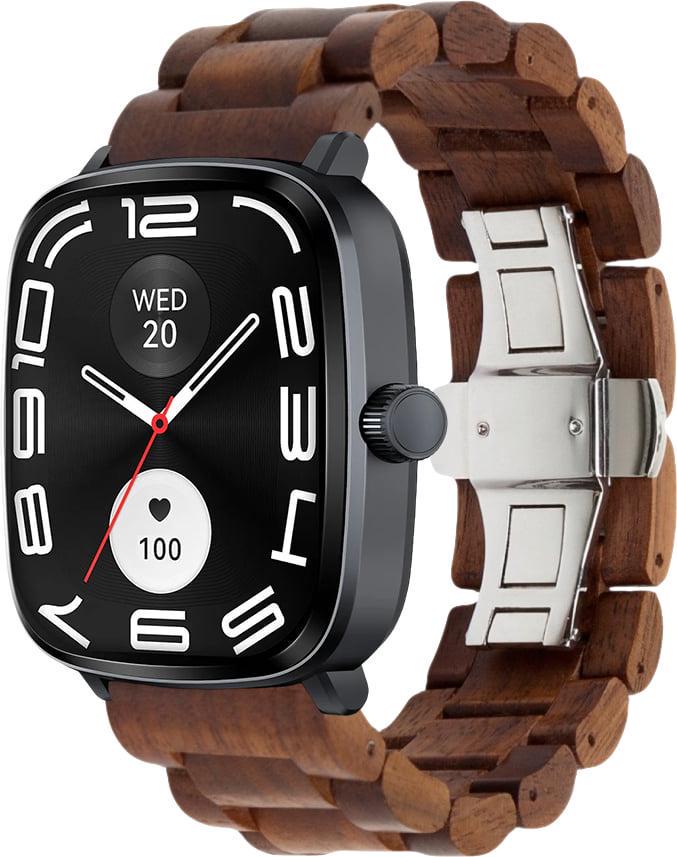 Ремешок деревянный WoodLock для Haylou RS5 LS19 Brown (40884-30)