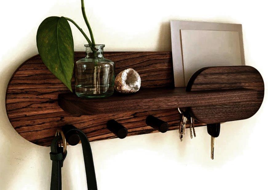 Вешалка для сумок из дерева Энкамп 32 Капучино (ВСУ-324309)