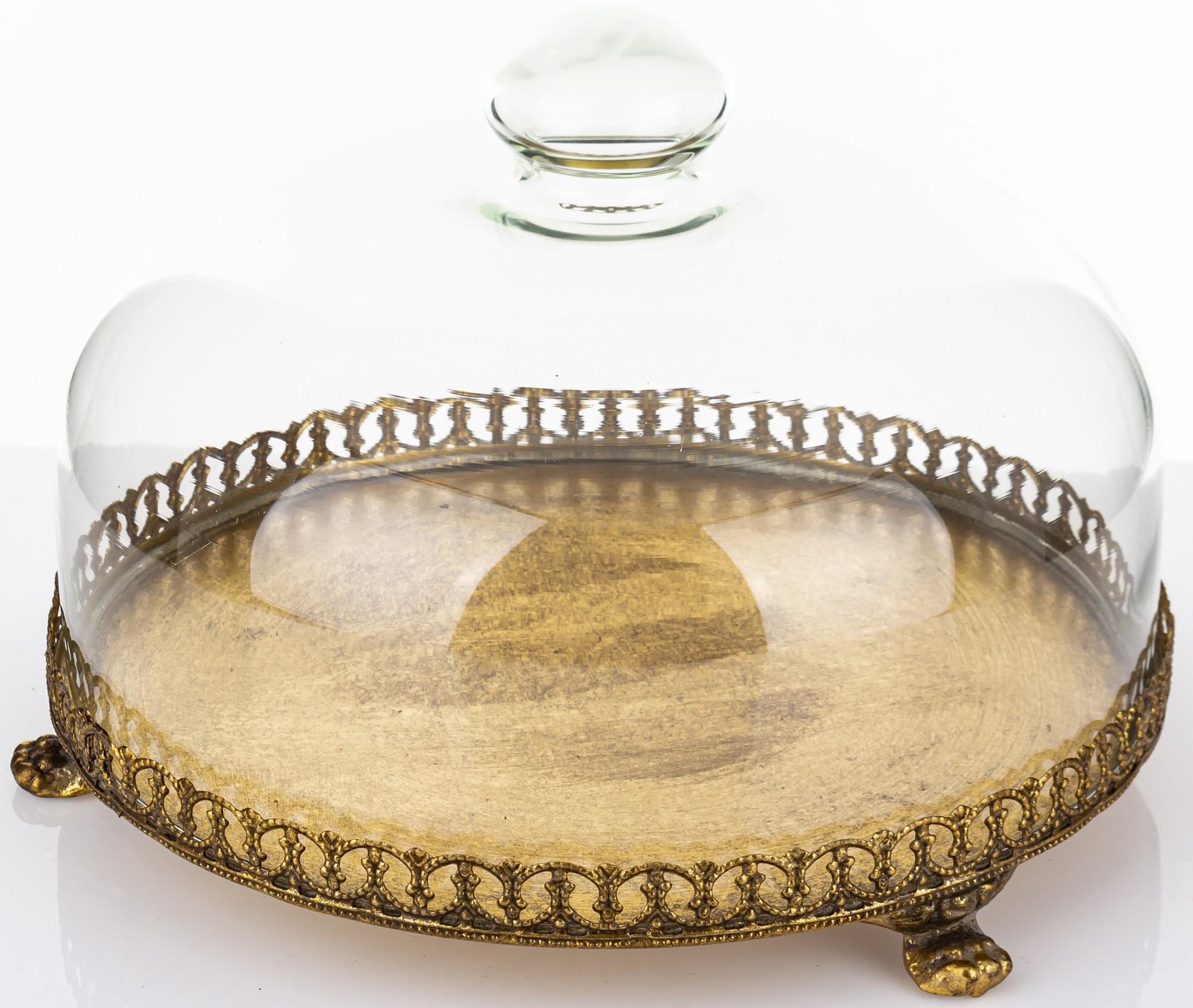 Таця ручної роботи Antyk з скляною кришкою 18x25x25 см (157666) - фото 4