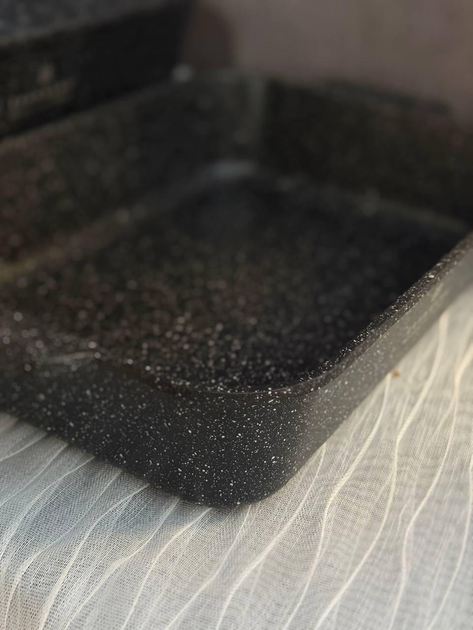 Набор жаровни Edenberg прямоугольная 3 шт. с мраморным покрытием 3,2/4,0/4,7 л (EB-12129) - фото 7