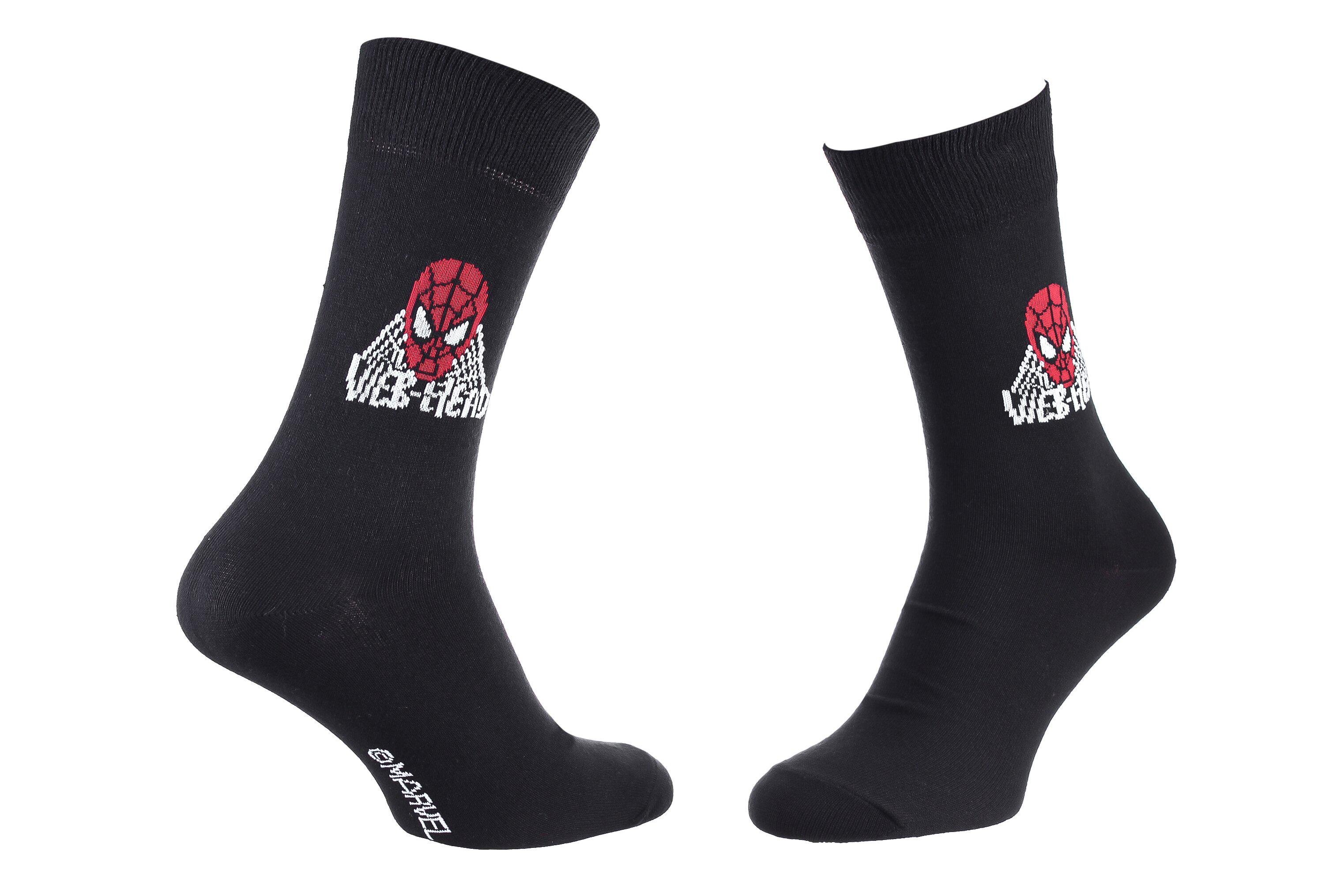 Шкарпетки Marvel Spider-Man Web Head 1 пара р. 43-46 Black (93152362-6)