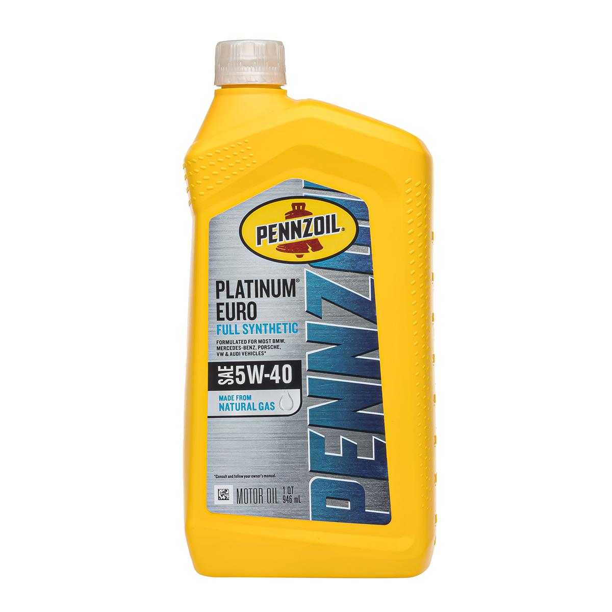 Мастило моторне Pennzoil Platinum Euro 5W-40 Full Synthetic Motor Oil 0,946 мл (550040834)