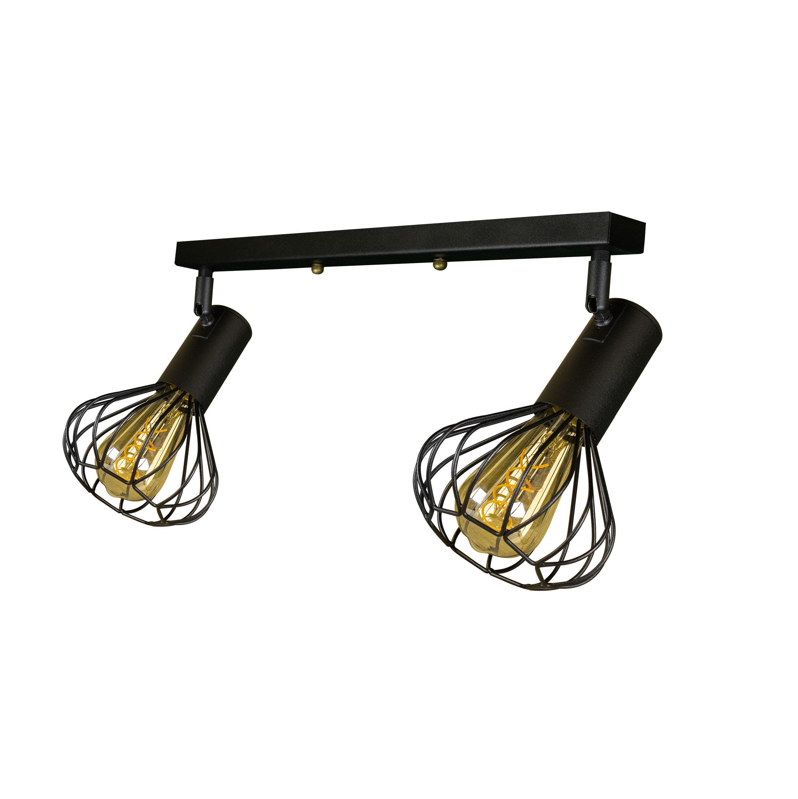 Светильник лофт настенно-потолочный MSK ELECTRIC Lotus NL 14151-2 BK - фото 4