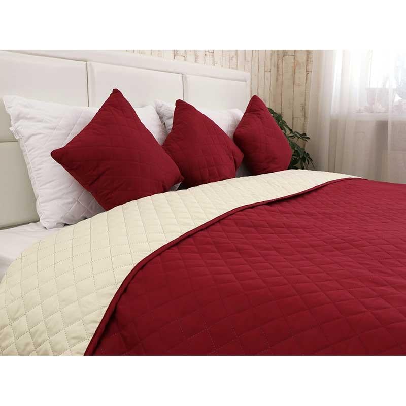 Покривало двостороннє Руно Гранада 220x240 см Молочний/Бордовий (21156) - фото 8 Покривало двостороннє Руно Гранада 220x240 см Молочний/Бордовий (21156) - фото 8