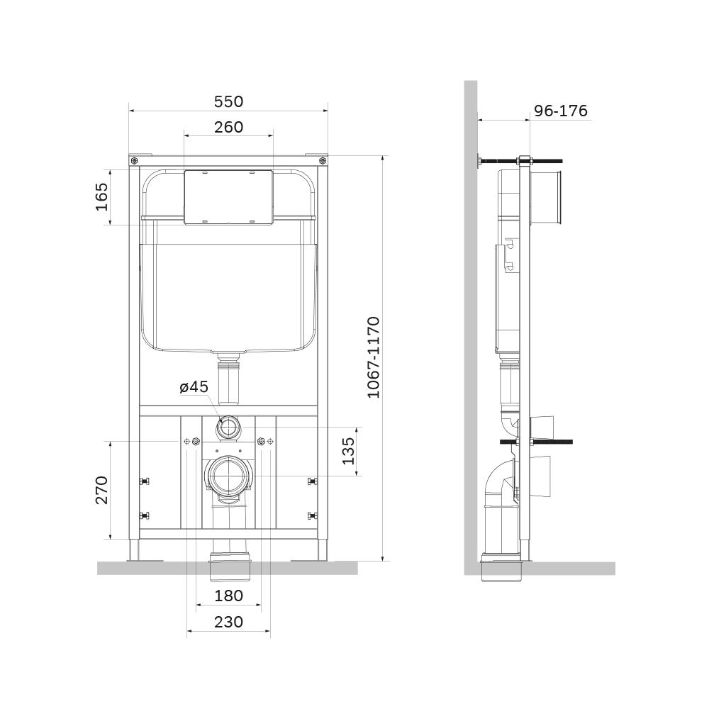 Інсталяційна система для унітазу AM.PM Fit I012705 (130394) - фото 2