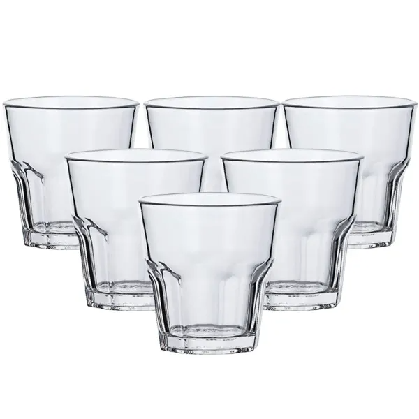 Набір склянок для віскі із товстим дном 6 шт. по 250 мл Прозорий