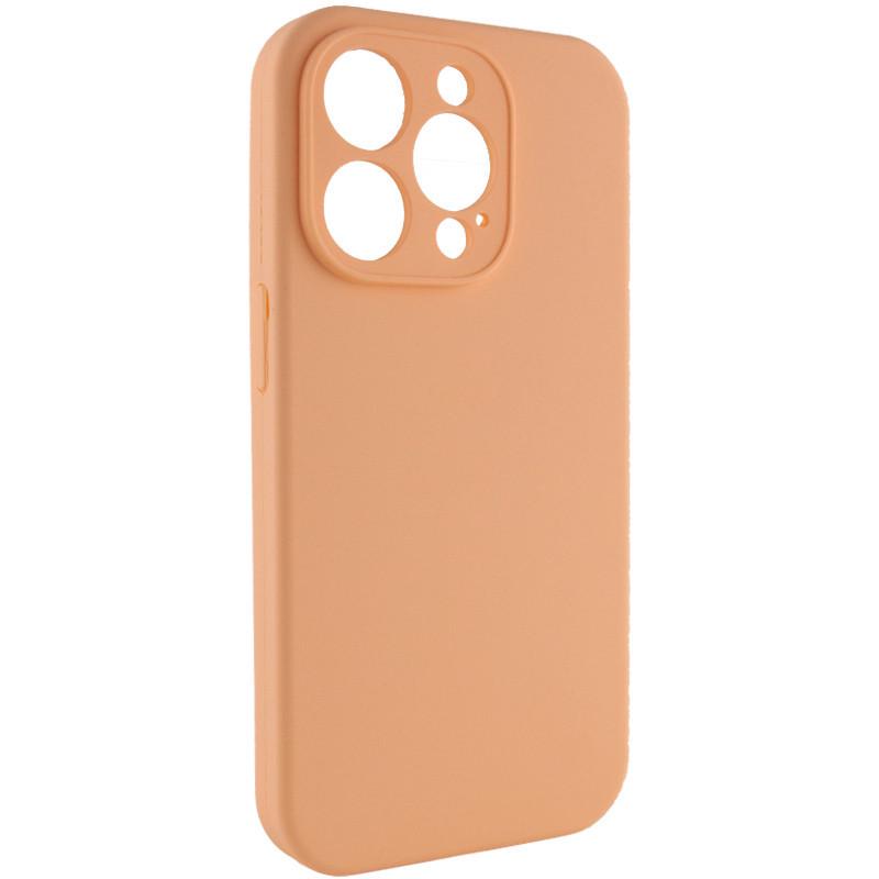 Чехол Silicone Case Full Camera Protective (AA) NO LOGO для Apple iPhone 15 Pro Max (6.7") Оранжевый | Cantaloupe - фото 2