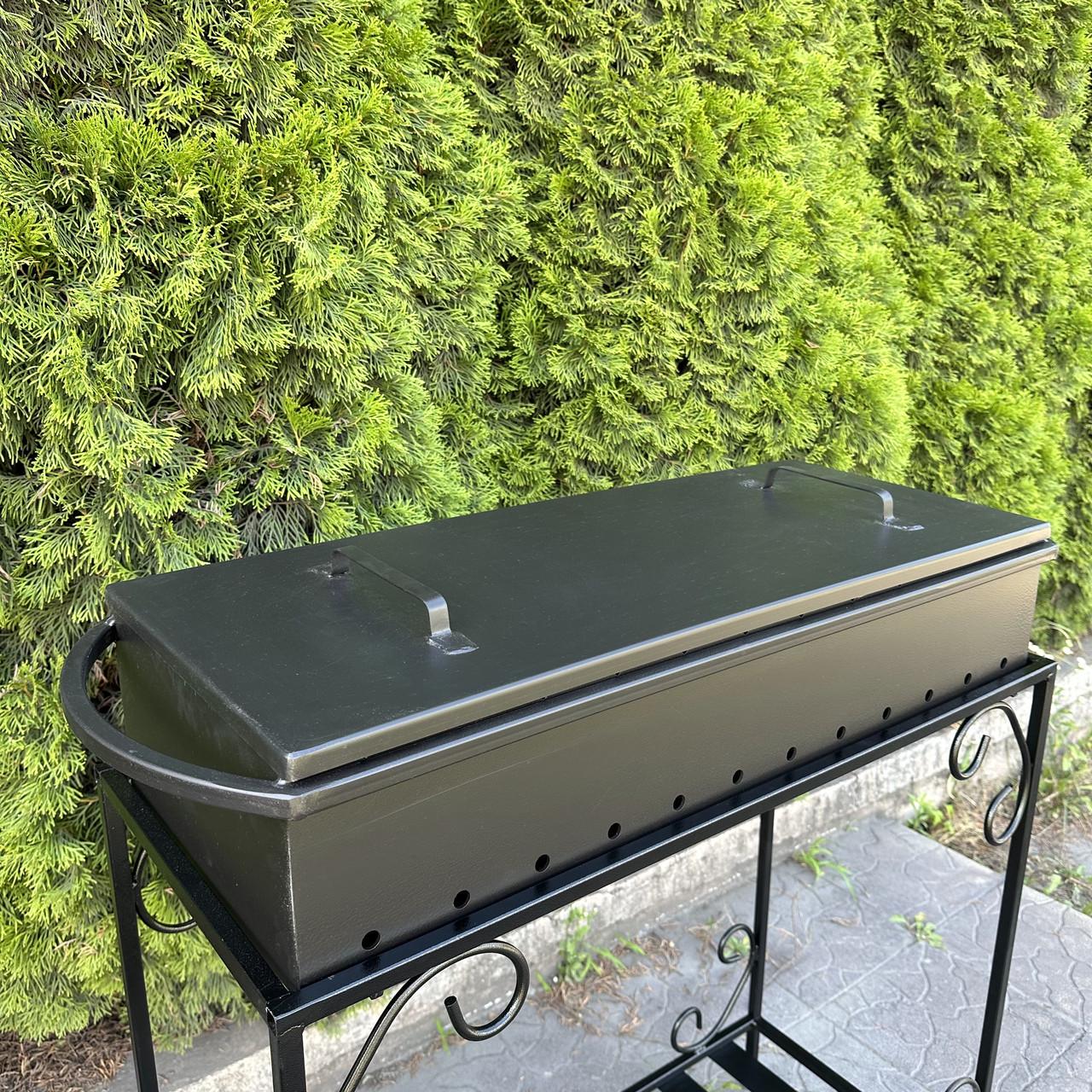 Крышка универсальная Metalzavod для мангала на 12 шампуров 81,5х33х4,5 см (KRSHK-M12) - фото 4