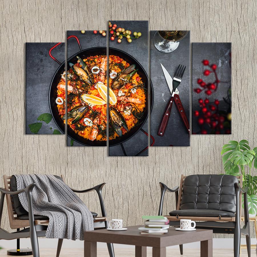 Настенний декор Паэлья - жемчужина испанской кухни 187x119 см (A536-5)