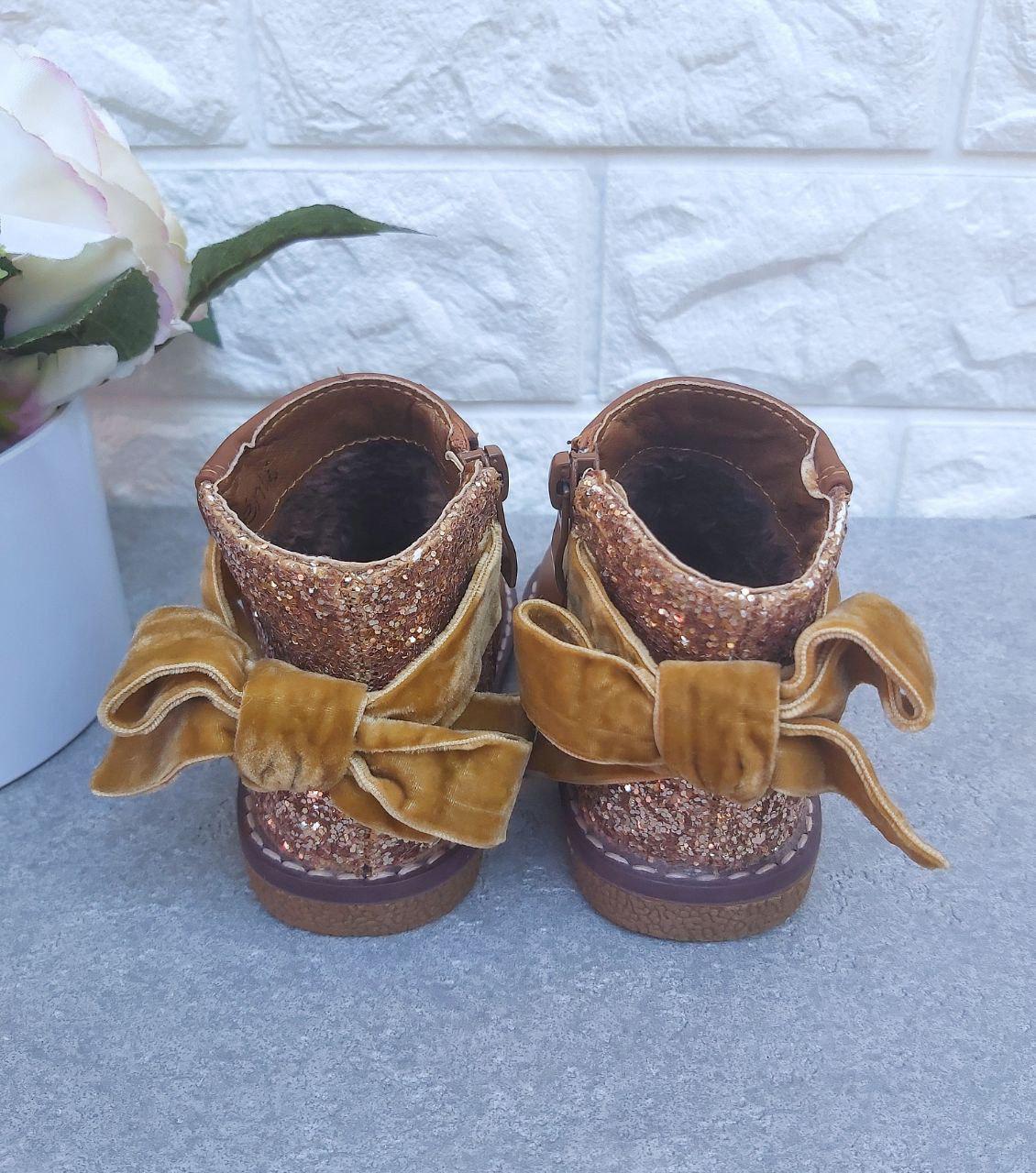 Ботинки Clibee для девочки коричневые 281 р. 20 13 см (281) - фото 3 Ботинки Clibee для девочки коричневые 281 р. 20 13 см (281) - фото 3