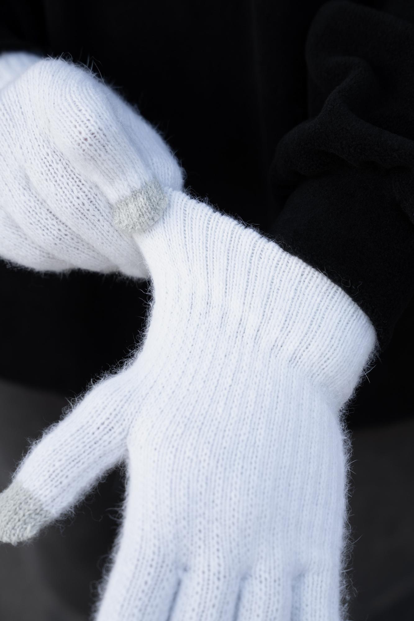 Рукавиці зимові сенсорні Without Brand Morgan 5-73 White (8055886) - фото 4