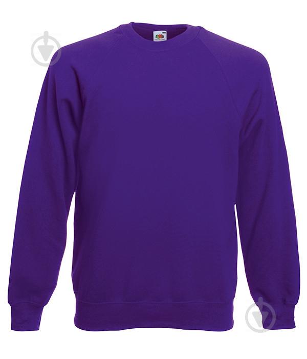 Світшот Fruit of the Loom Classic raglan sweat L Фіолетовий (0622160PEL)