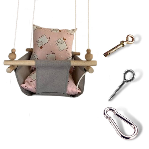 Дитяча гойдалка Infancy Слоники Темно-сірий (10142348)