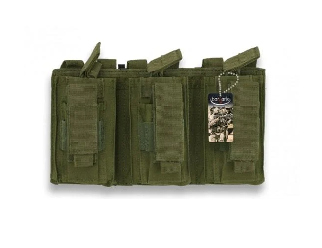 Итог тройной под магазины Barbaric 280x165x60 мм нейлоновый Зеленый (2204033957)