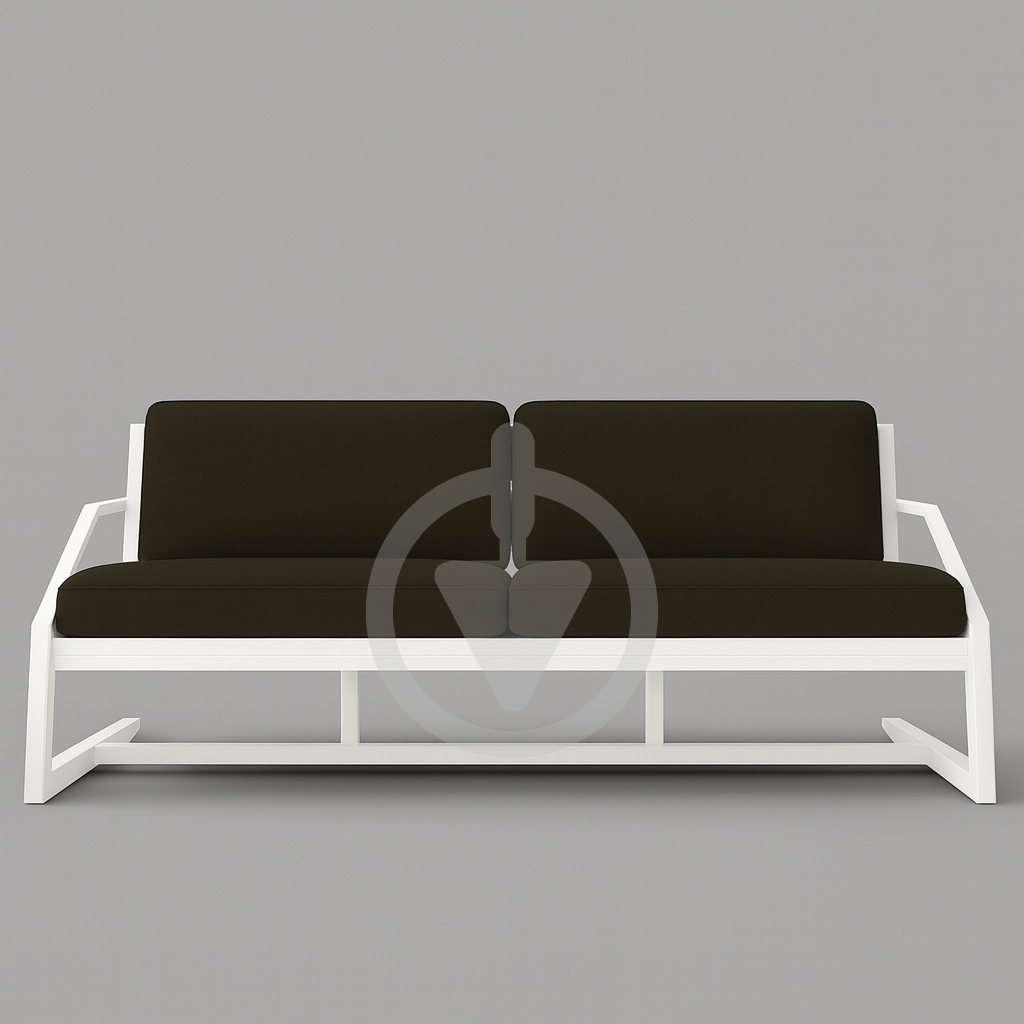 Диван металевий AVVS tech Атлас вуличний лофт рогожка з підлокотниками 126 см Коричневий/Білий (30222772) - фото 2 Диван металевий AVVS tech Атлас вуличний лофт рогожка з підлокотниками 126 см Коричневий/Білий (30222772) - фото 2