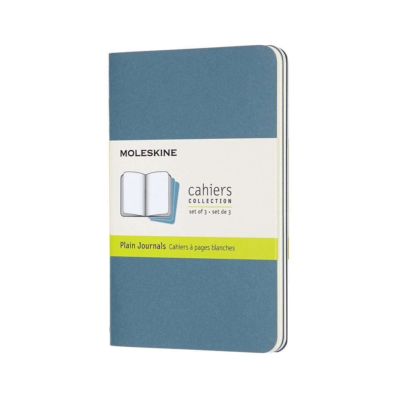 Блокнот Moleskine Cahier карманный 64 страницы нелинованный живой 9х14 см Голубой