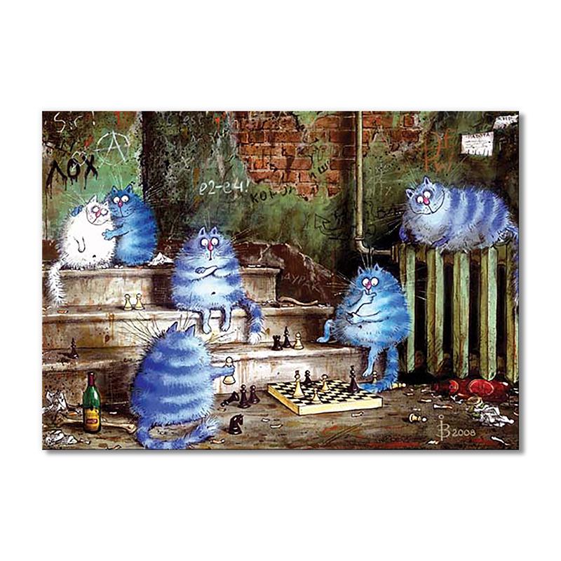 Модульная картина Развлечение в подворотне 1 модуль 70x105 см (_rinaz_18)