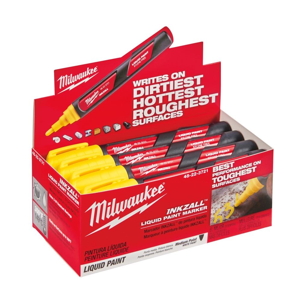 Маркер Milwaukee Inkazall на основі рідкої фарби Жовтий (48223721) - фото 5