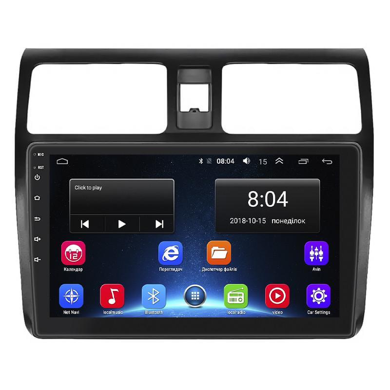 Автомагнитола штатная Lesko для Suzuki Swift III 2004-2011 10" 2/32Gb Wi-Fi GPS Base MOB