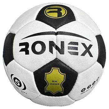 Мяч футбольный Ronex MK кожа/микрофибра Черно-белый (RX-SWK-310)