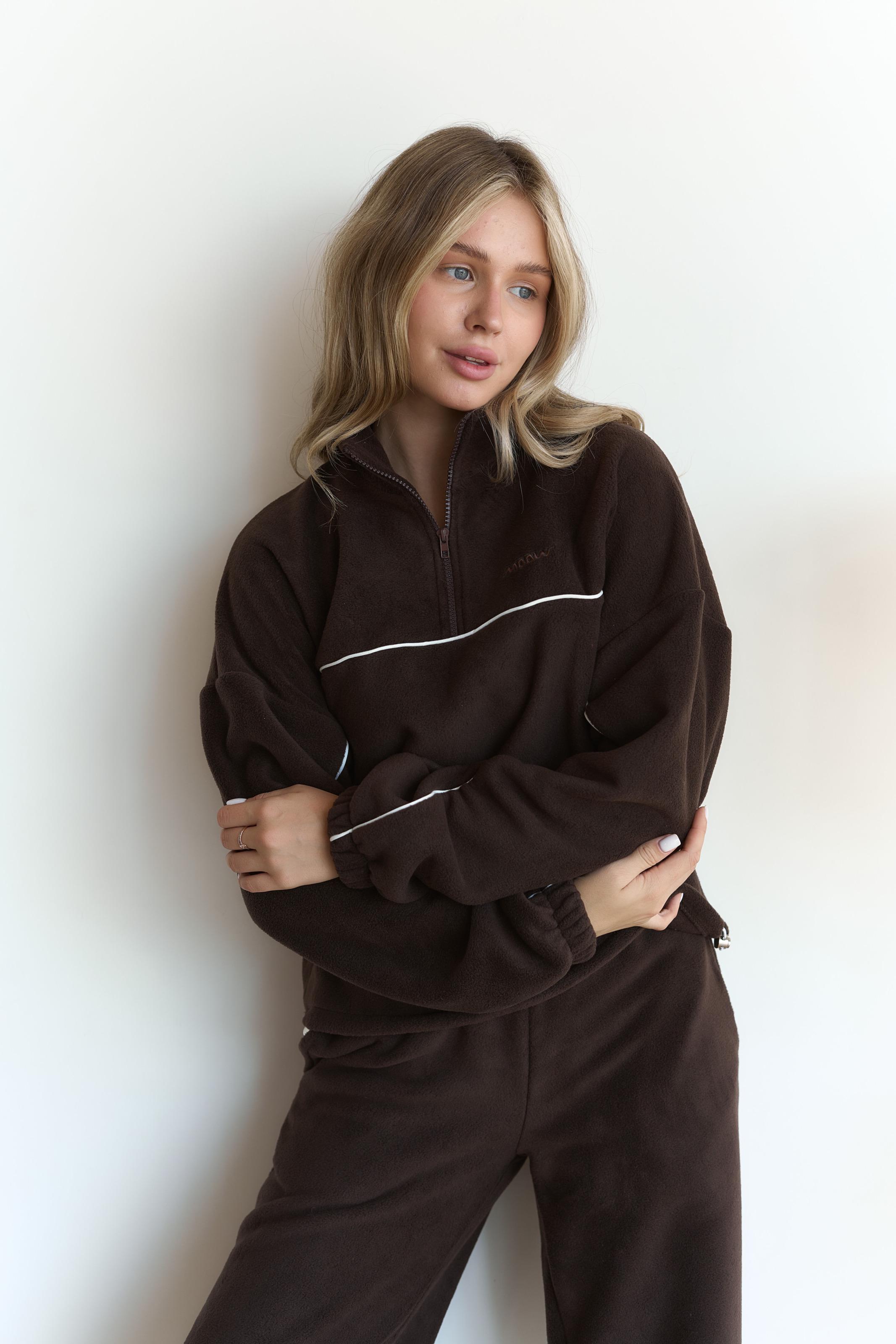 Костюм флисовый FLOW S/M Шоколадный (10103SM) - фото 7 Костюм флисовый FLOW S/M Шоколадный (10103SM) - фото 7