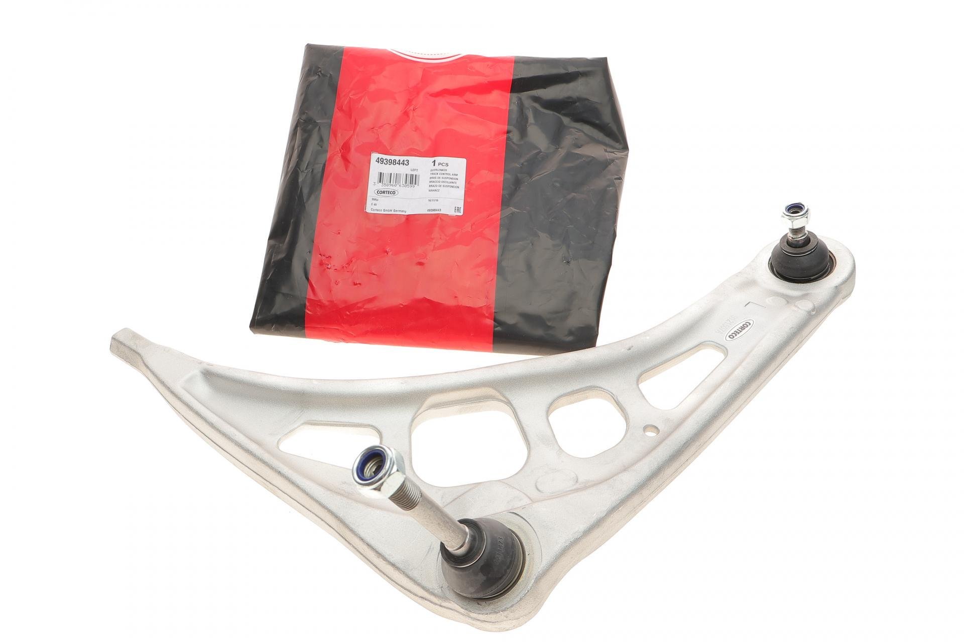 Рычаг подвески CORTECO передний/снизу L BMW 3 E46 98- M43/M47/N42/N46 (49398443)