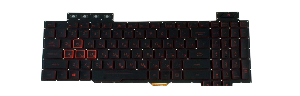 Клавиатура для ноутбука Asus FX554GD с подсветкой клавиш (90NR00J2-R31UA1)