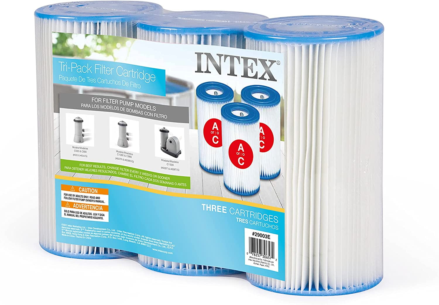Сменный картридж для фильтра насоса Intex 29000 типа А 3 шт. 20х10,7 см (34-7-29003) Сменный картридж для фильтра насоса Intex 29000 типа А 3 шт. 20х10,7 см (34-7-29003)