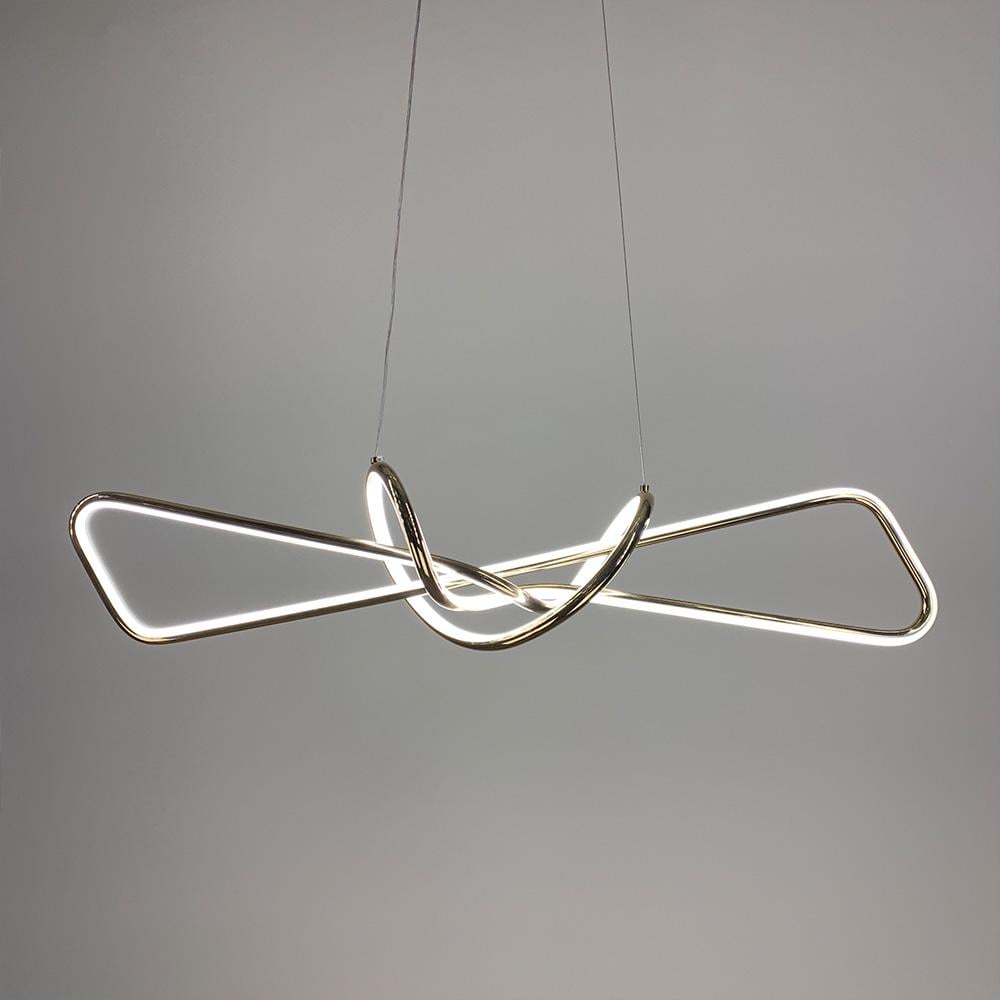 Люстра подвесная Led Light House LNF-17386 73W 85 см Золотой