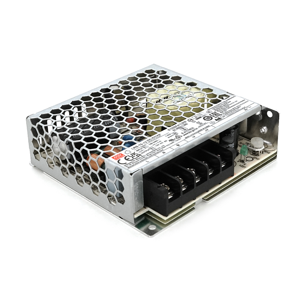 Блок питания перфорированный Mean Well LRS-75-12 для электрооборудования 12 В 6 А (32305)