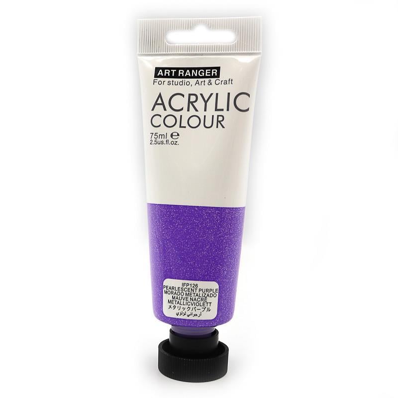 Краска акриловая Art Rangers в пластиковой тубе 75 мл Pearlescent Purple (IFP126)