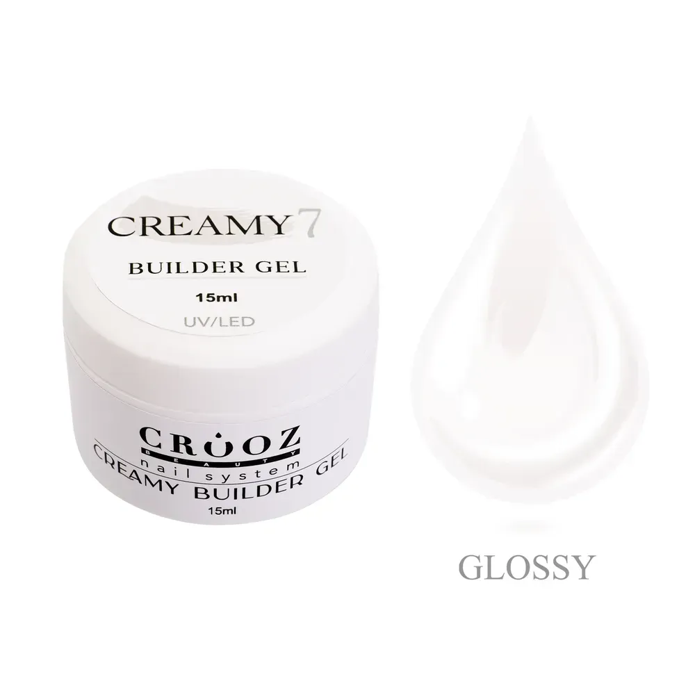 Гель для наращивания Crooz Creamy Builder Gel 15 мл №7 Молочный