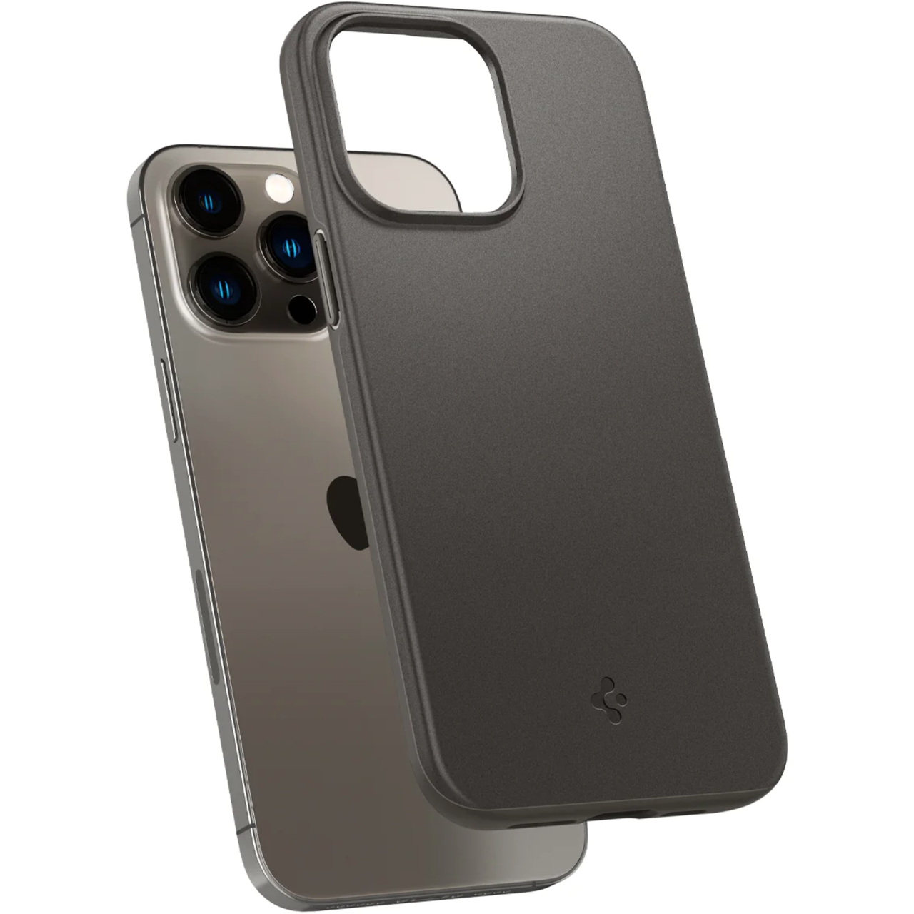 Чохол накладка Spigen Thin Fit for iPhone 14 Pro Max, Gunmetal (ACS04767) - фото 8