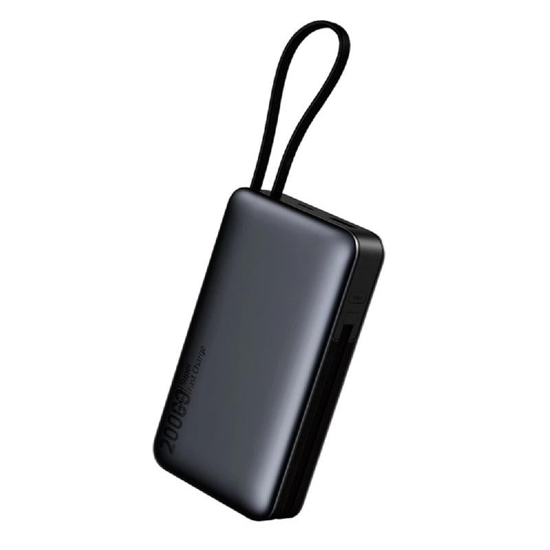 Повербанк с кабелями USB Type-C и Lightning Wuw Y45 20000 mAh Power Delivery 45W Black (38310308) Повербанк с кабелями USB Type-C и Lightning Wuw Y45 20000 mAh Power Delivery 45W Black (38310308)