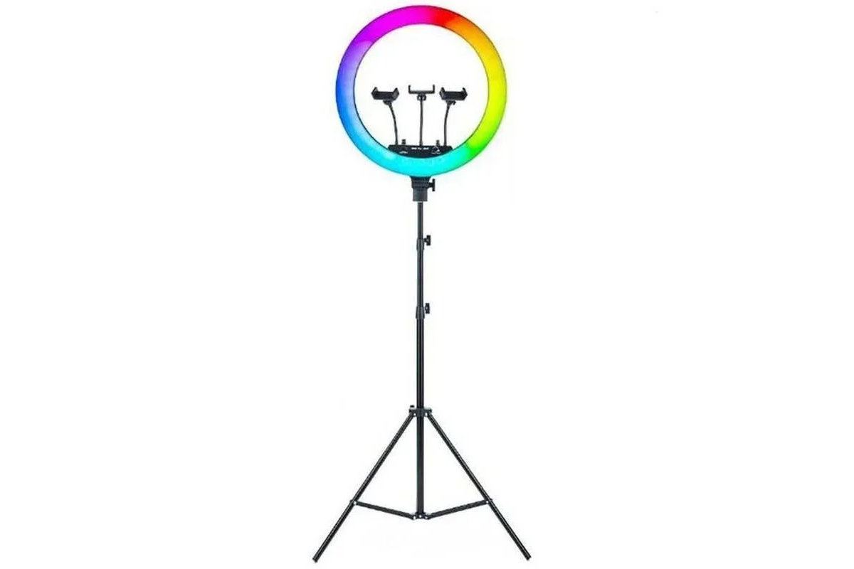 Кільцева лампа LED Ring RGB MJ 36 з пультом і штативом 36 см (1452694783) - фото 2 Кільцева лампа LED Ring RGB MJ 36 з пультом і штативом 36 см (1452694783) - фото 2