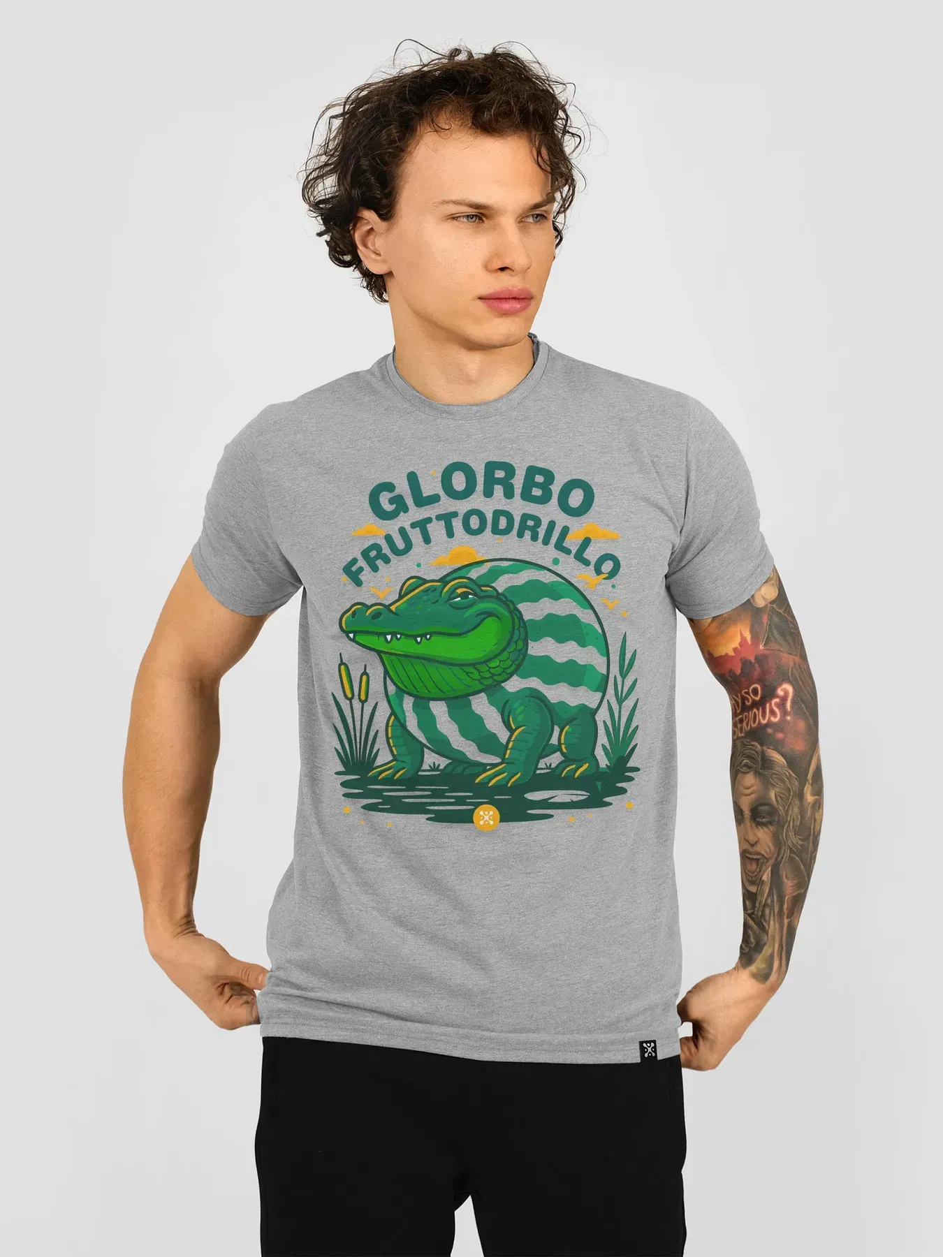 Футболка мужская "Glorbo Fruttodrillo" 3XL Серый (27187994) Футболка мужская "Glorbo Fruttodrillo" 3XL Серый (27187994)