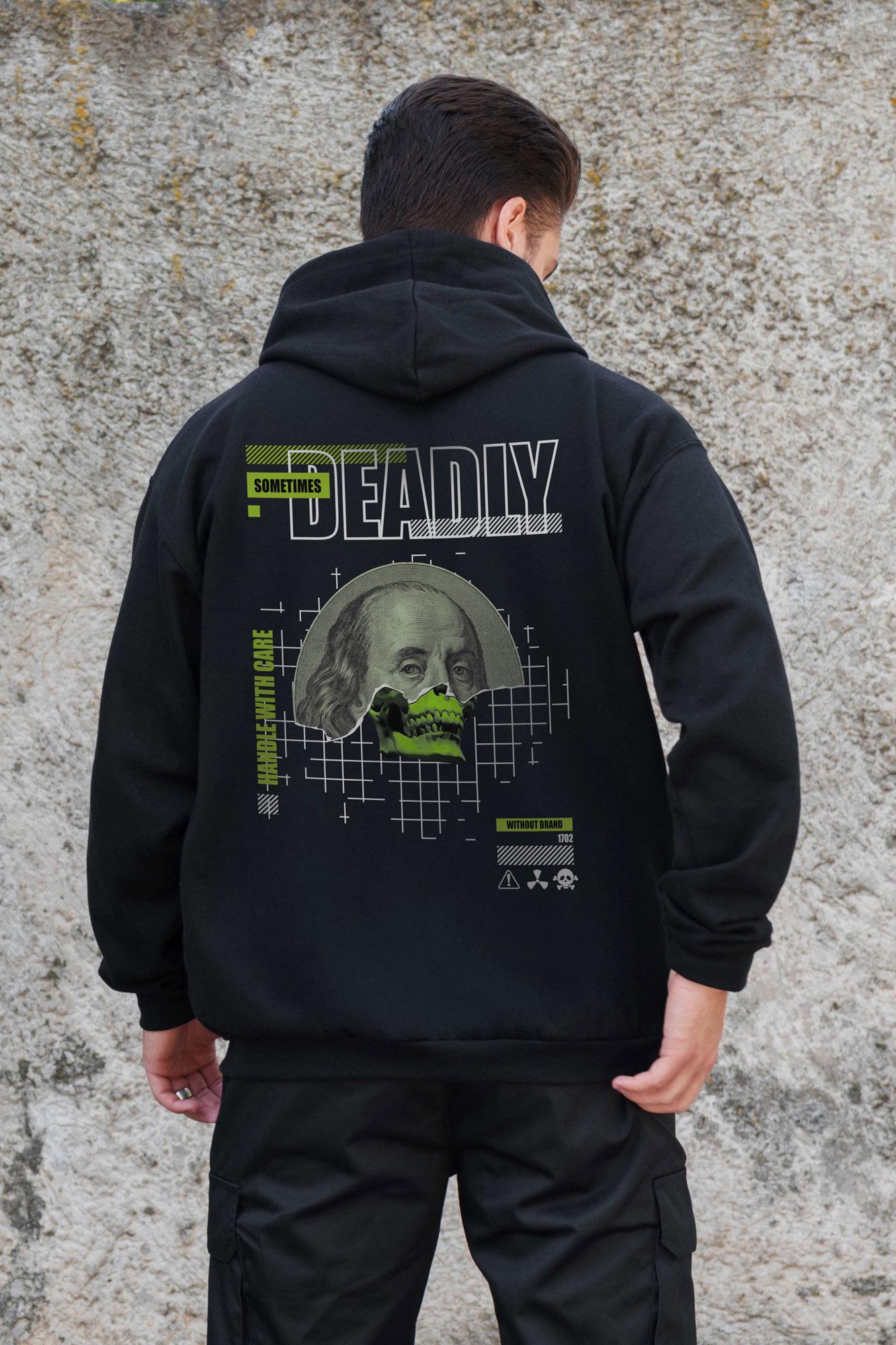 Худи-зип с принтом Without Deadly Kane L/XL Black (L/XL8055796) - фото 2 Худи-зип с принтом Without Deadly Kane L/XL Black (L/XL8055796) - фото 2