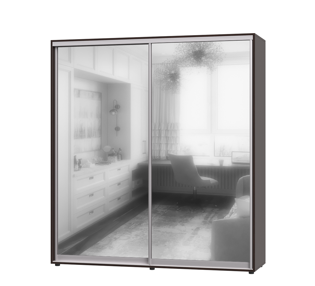 Шкаф-купе двухдверный Эверест ШК-05 210х60х220 см 
Венге магия (07384)