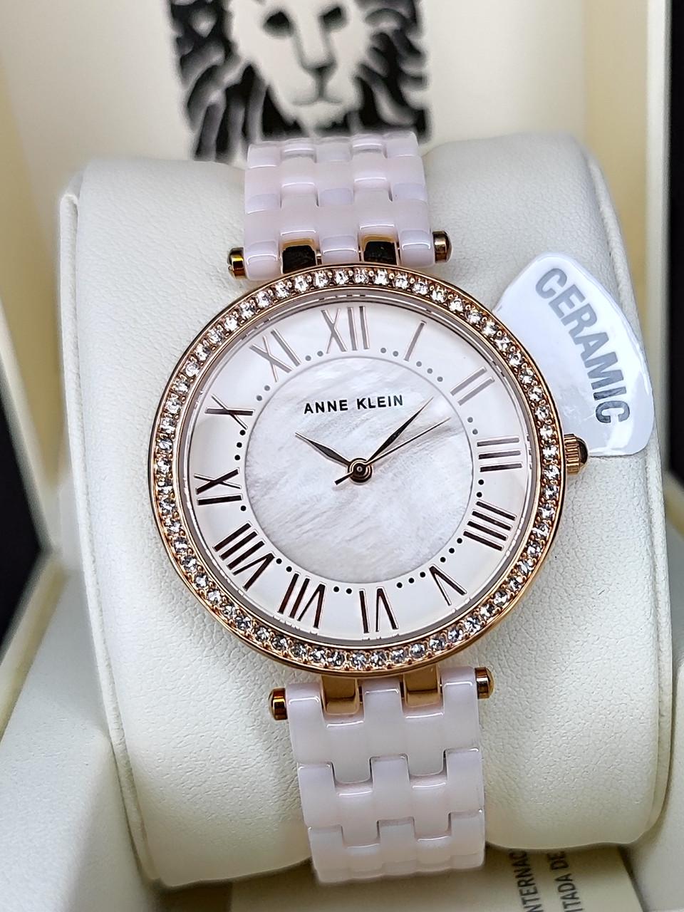 Наручний годинник жіночий Anne Klein AK/2130RGLP Рожеве золото