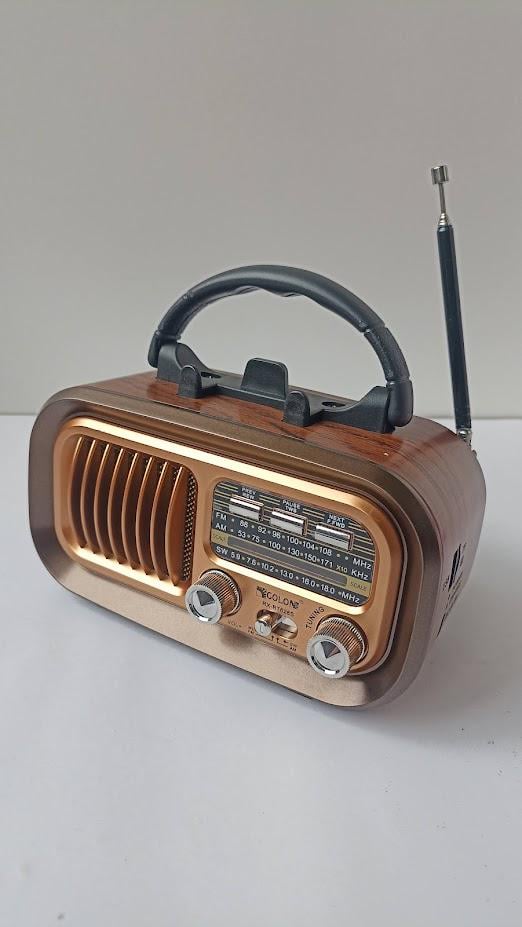 Радиоприемник Golon RX-BT628S съемный аккумулятор/Bluetooth/USB/SD/солнечная панель